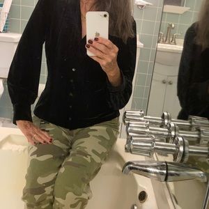 Talbots velvet top.. size S